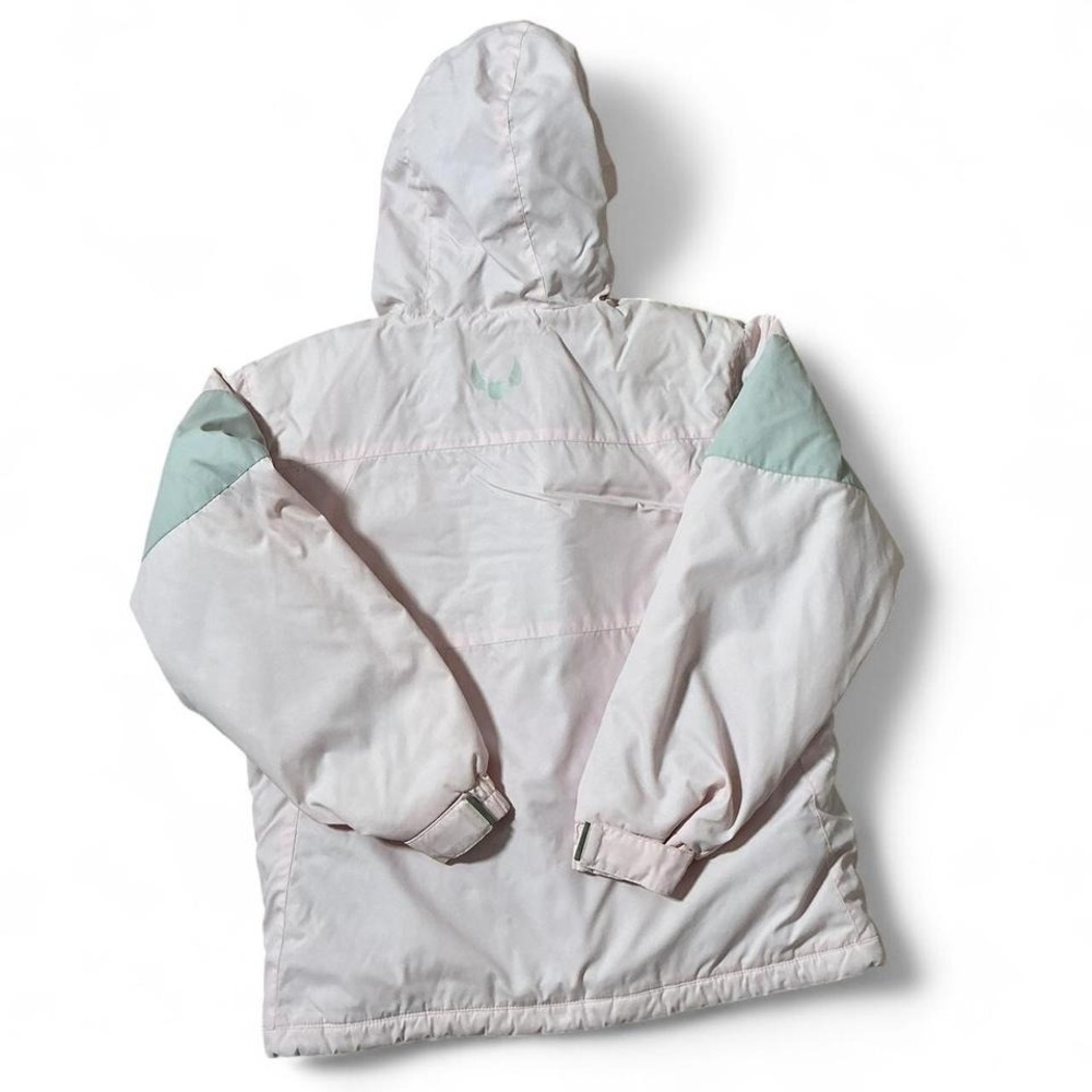 Burton Pink Ski Snowboard Jacket Hooded Girls Size L 14 16 Winter - Picture 3 of 5